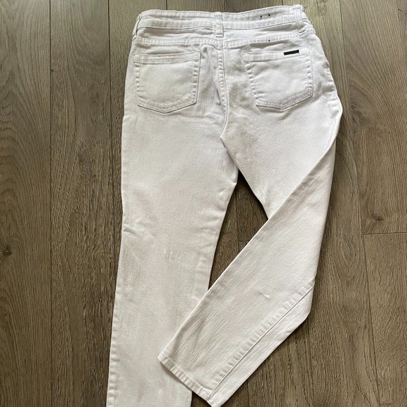 Womens White Straight Leg Jeans - Picture 2 of 10
